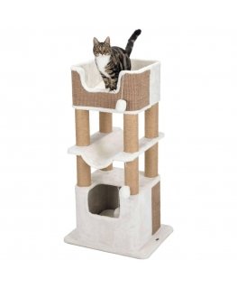 TRIXIE Cat scratcher Lucano, white and taupe, XXL