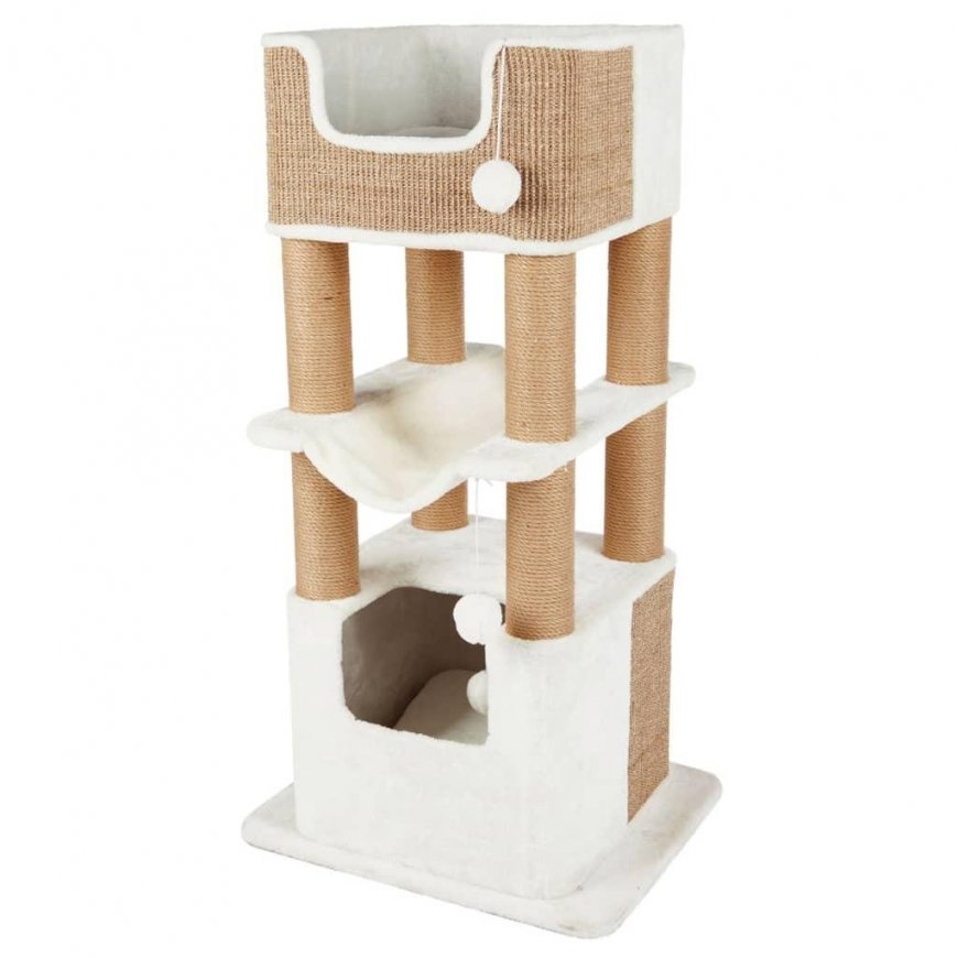 TRIXIE Draskyklė katėms Lucano, baltos ir taupe spalvos, XXL – 2