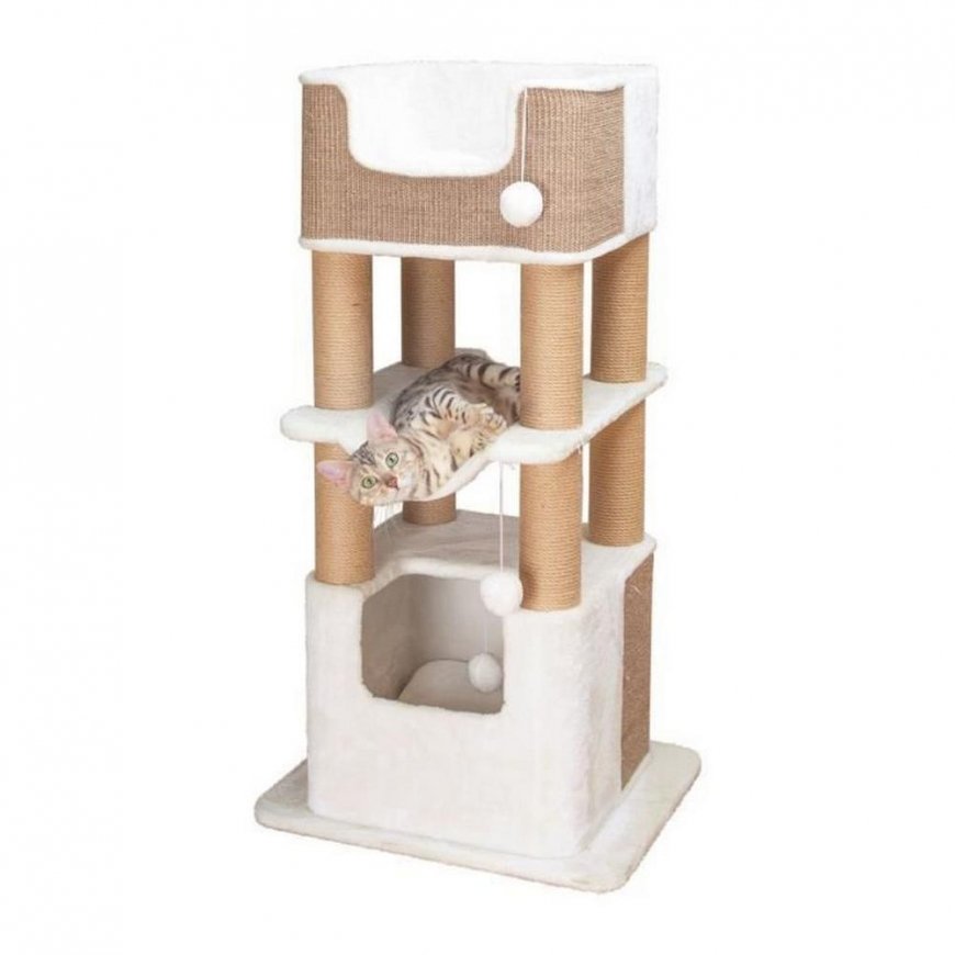 TRIXIE Draskyklė katėms Lucano, baltos ir taupe spalvos, XXL – 4