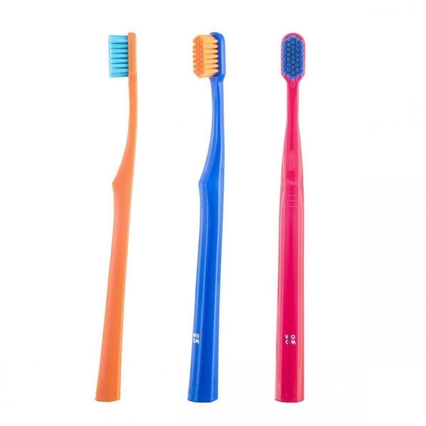 Woom 6500 Ultra Soft Dantų šepetėlis dantų šepetėlis su minkštais šereliais 3vnt.