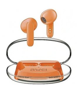 Bluetooth Headphones 5.3 T85 ENC TWS orange
