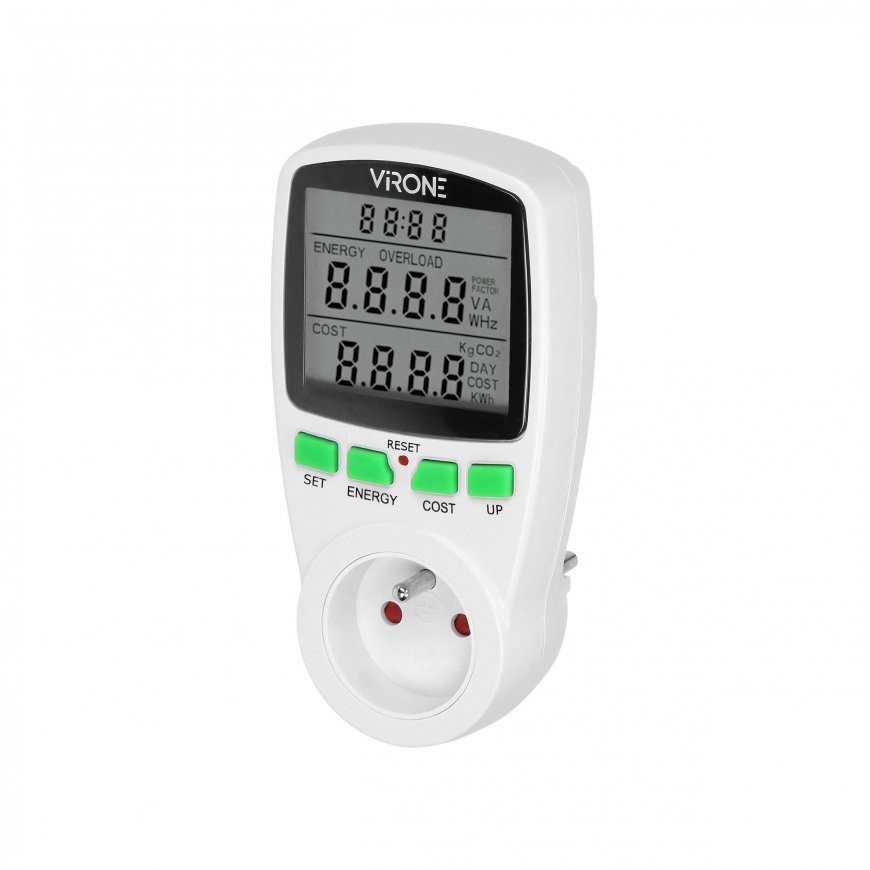 Orno Single rate wattmeter, energy calculator