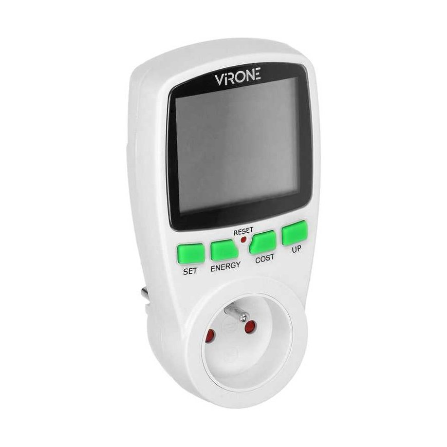 Orno Vieno tarifo vatmetras, energijos skaičiuoklė su LCD ekranu, vieno tarifo, įmontuota baterija – 3
