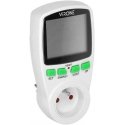 Orno Vieno tarifo vatmetras, energijos skaičiuoklė su LCD ekranu, vieno tarifo, įmontuota baterija