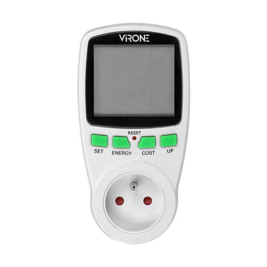 Orno Vieno tarifo vatmetras, energijos skaičiuoklė su LCD ekranu, vieno tarifo, įmontuota baterija – 4