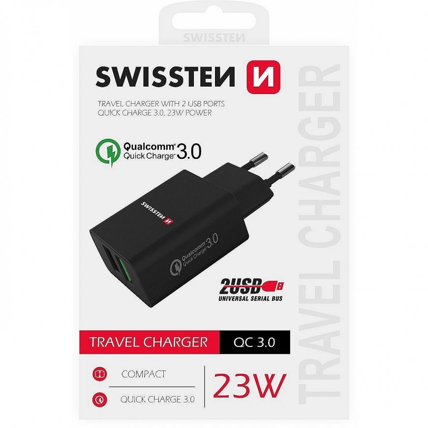 Swissten Premium Travel Charger 2x USB