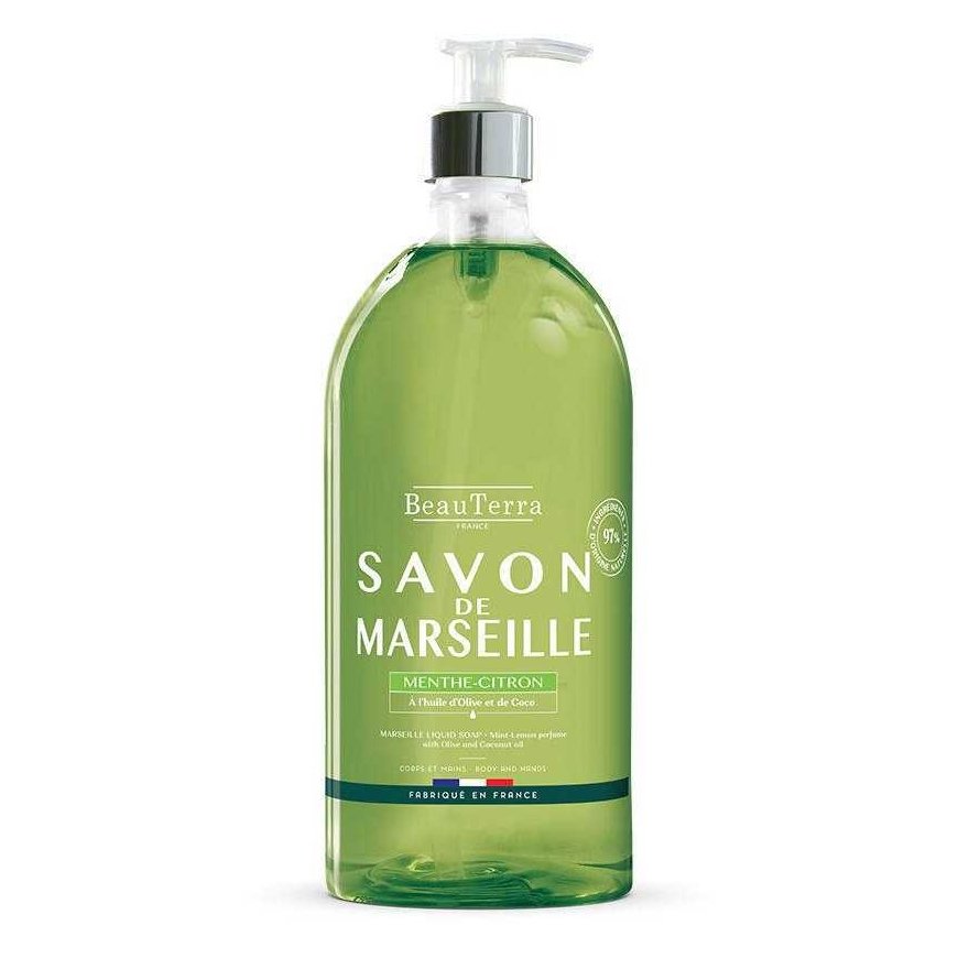 Beauterra Marseille Mint-Lemon Soap 1000ml – 2