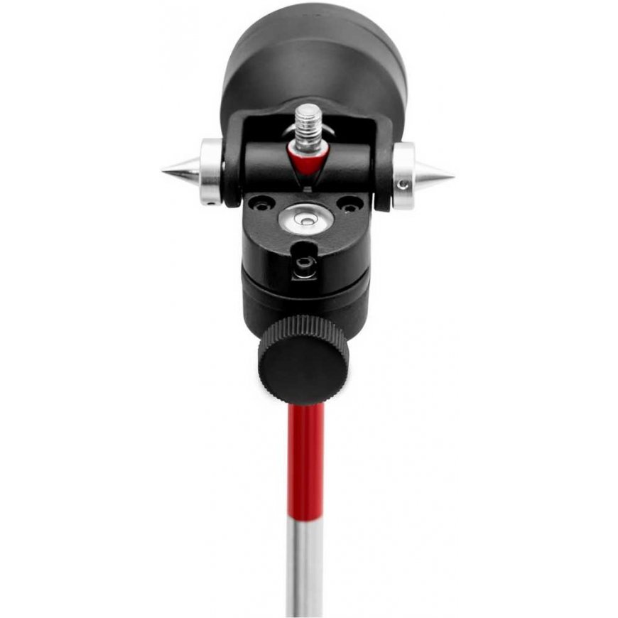 Steinberg Systems Mini prizminis geodezinis tolimačio veidrodis su stulpelio sidabro danga Skm. 3,5 cm 1,26 m – 4