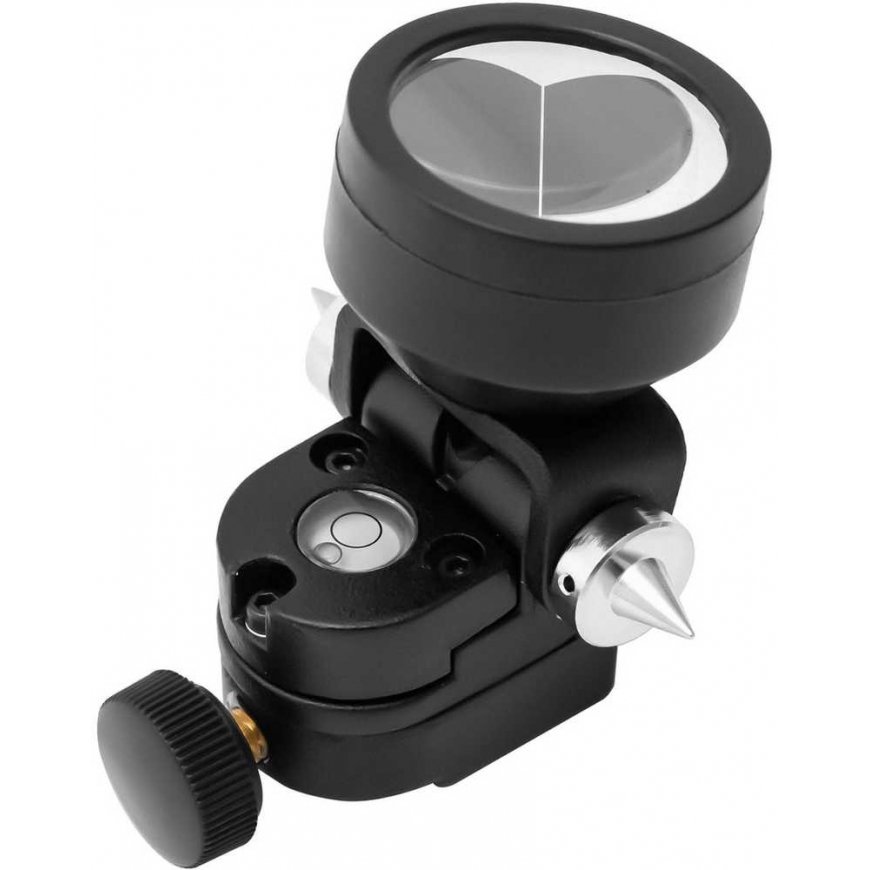 Steinberg Systems Mini prizminis geodezinis tolimačio veidrodis su stulpelio sidabro danga Skm. 3,5 cm 1,26 m – 5
