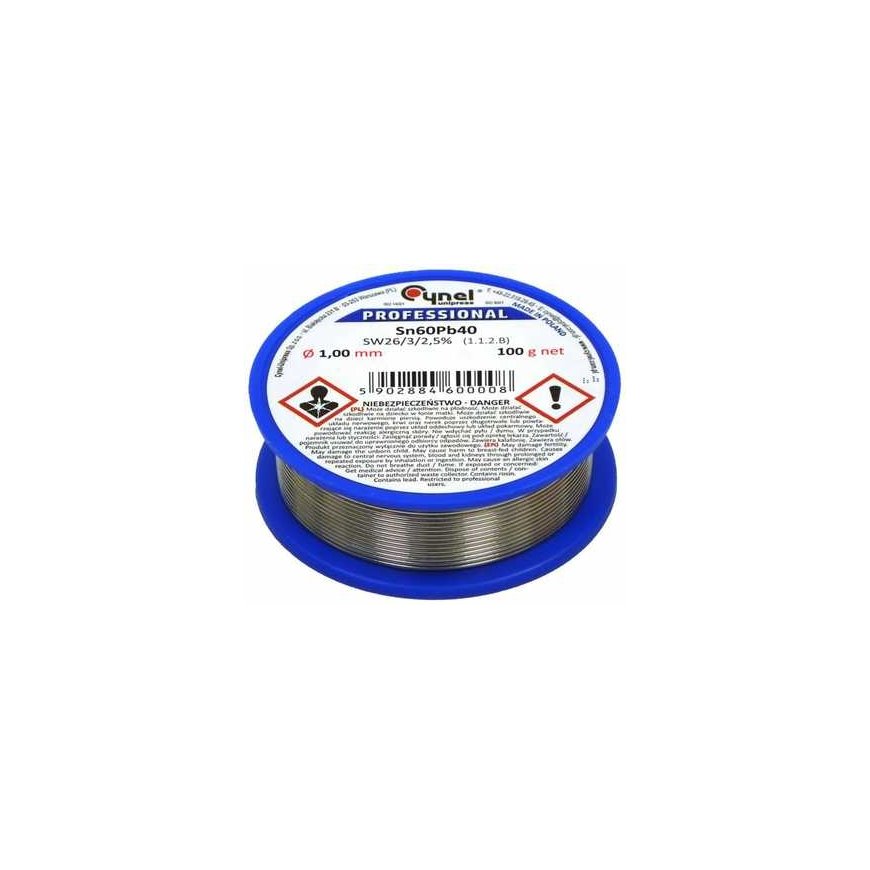 Mega Solder with flux CYNEL Sn60Pb40 SW26 1.00mm 100g – 4