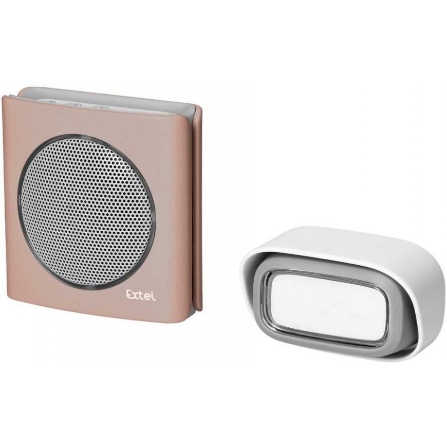 Orno EXTEL diBi Flash Soft wireless doorbell, battery, brown – 4