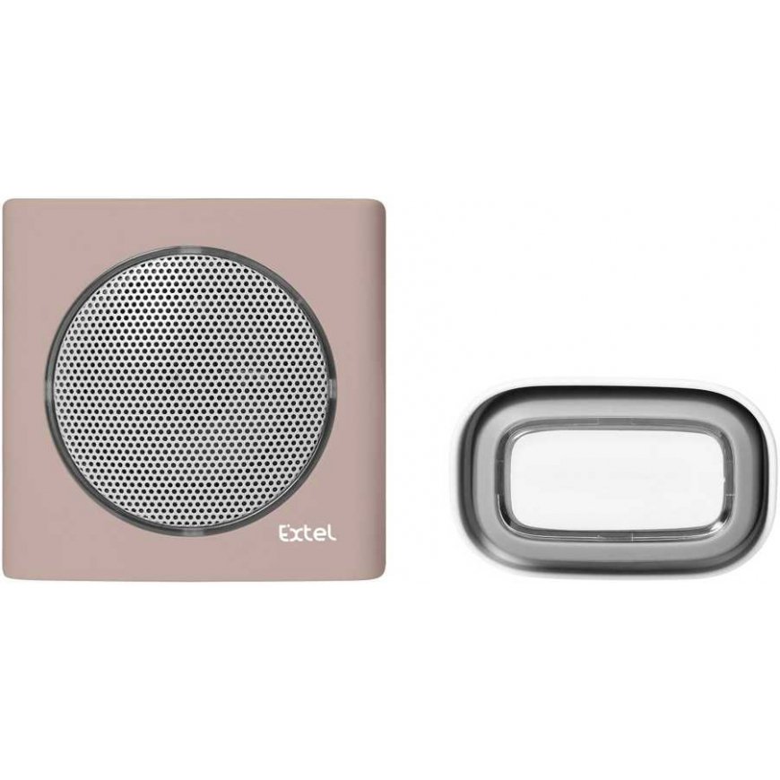 Orno EXTEL diBi Flash Soft belaidis durų skambutis, baterija, ruda – 5