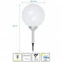 Saska Garden SOLAR LAMP MILKY BALL 30x62CM