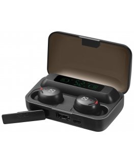 Sandberg 126-38 kõrvaklapid ja peakomplekt Kõrvaklapp True Wireless Stereo (TWS) Kõrvasisene Kõned/muusika Bluetooth Must