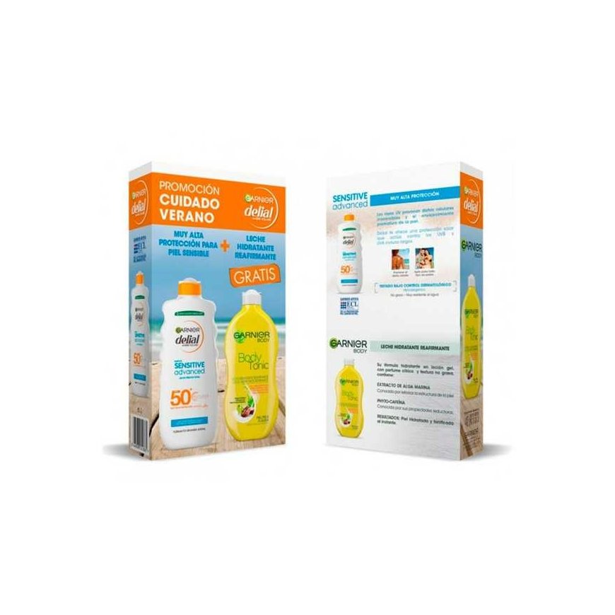 apsauga nuo saulės Delial Leche F 50 400ml + Sensit Aft 100ml