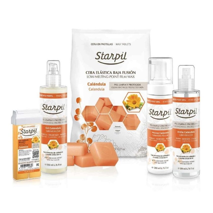 Gelis prieš depiliaciją Starpil Refreshing Moisturizing Gel, su medetkomis, 200 ml