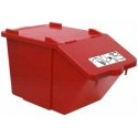 MEVA Double-deck waste sorting container - red, 45L MEVA Double-deck waste sorting container - red, 45L
