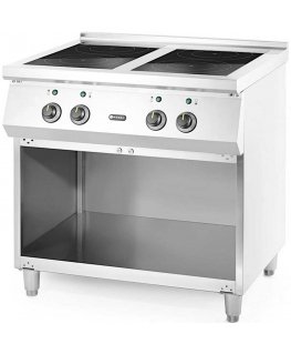 Electric induction cooker, 4 burners, free standing 400 V 17000 W - Hendi 237687