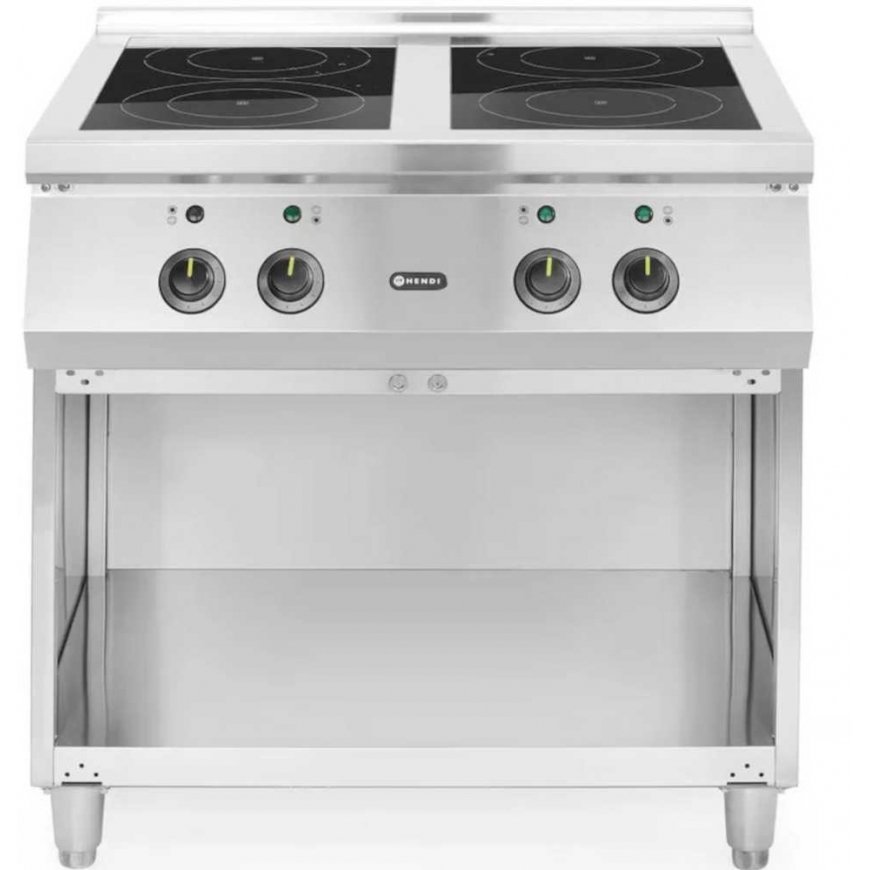 Electric induction cooker, 4 burners, free standing 400 V 17000 W - Hendi 237687 – 2