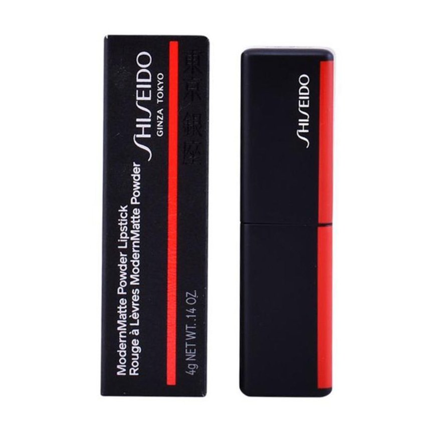Shiseido ModernMatte Powder matiniai lūpų dažai, 4g, Spalva: 509 Flame – 2