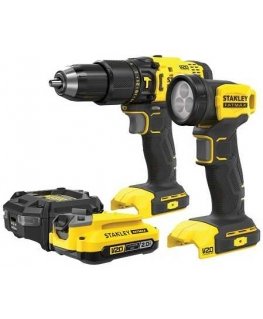 Combined battery pack SFMCD711 + SFMCL020, 18V Li-ion, Stanley FATMAX V20 [SFMCK210D1-QW]