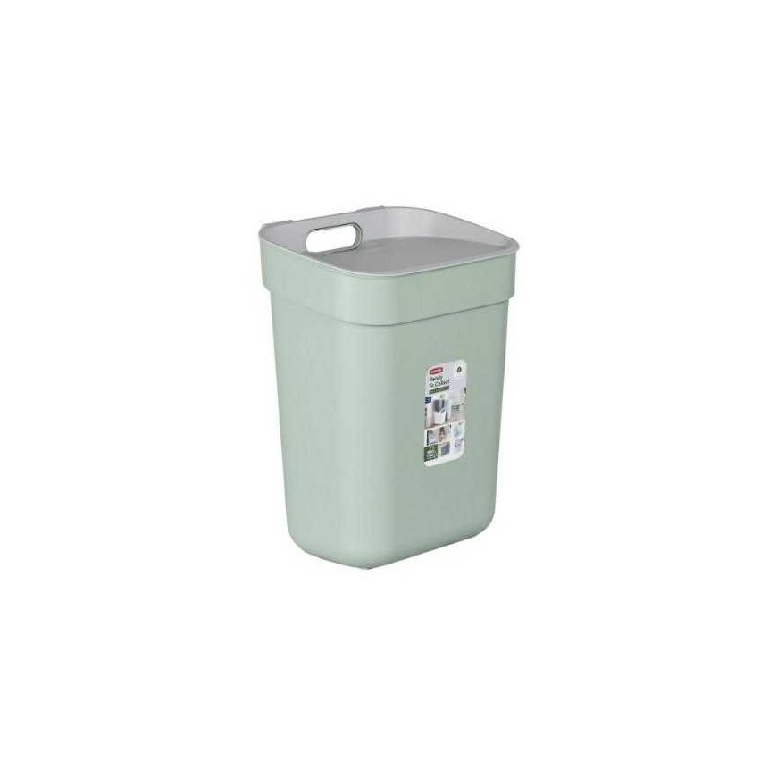 Curver / Keter CURVER WASTE BIN 10L / GREEN / LIGHT GRAY