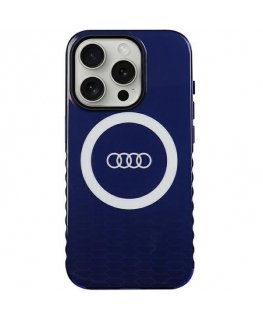Audi IML Big Logo MagSafe Case iPhone 15 Pro 6.1" niebieski|navy