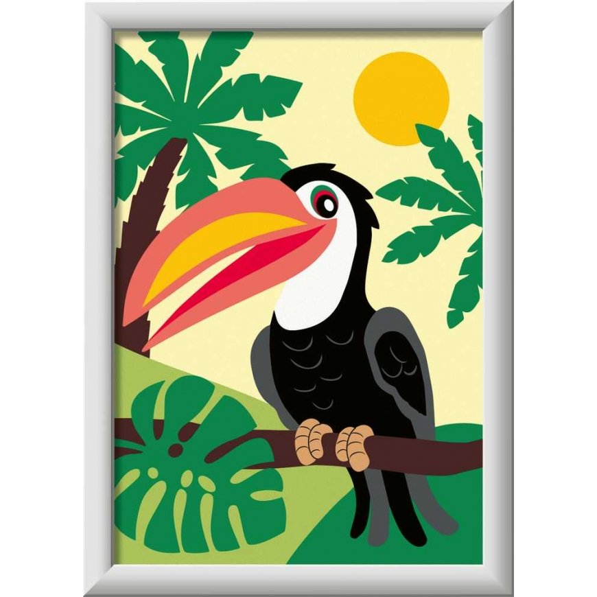 Ravensburger Paint by Numbers Toucan džiunglėse – 2