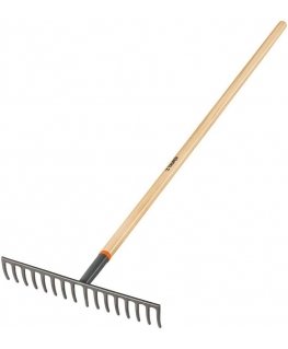 Garden rake with wooden handle, 152cm, 16 teeth Truper®