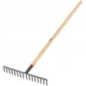 Garden rake with wooden handle, 152cm, 16 teeth Truper® Garden rake with wooden handle, 152cm, 16 teeth Truper®