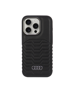 Audi Synthetic Leather MagSafe iPhone 14 Pro Max 6.7" czarny|bla