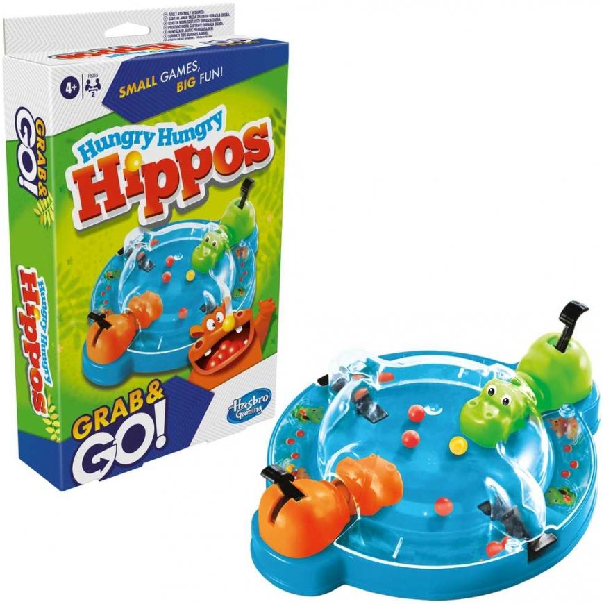 Hasbro „Grab&Go“ kelioninis žaidimas „Alkani begemotai“ – 4