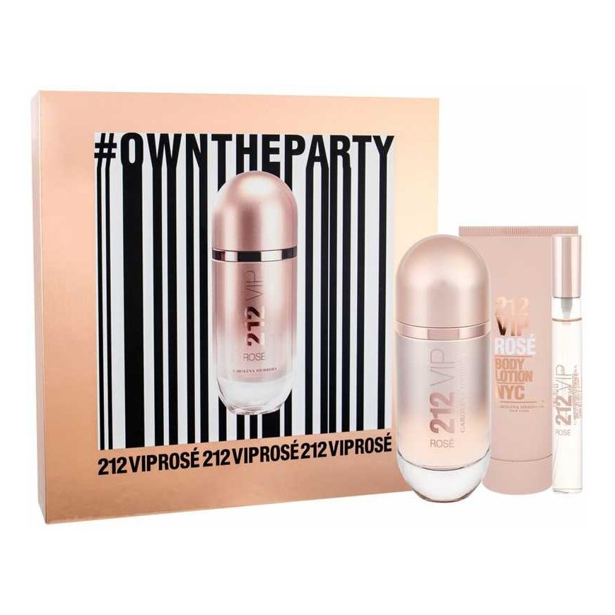 Carolina Herrera 212 VIP Rosé EDP set for women (EDP 80 ml + Body lotion 100 ml + EDP 10 ml) – 2