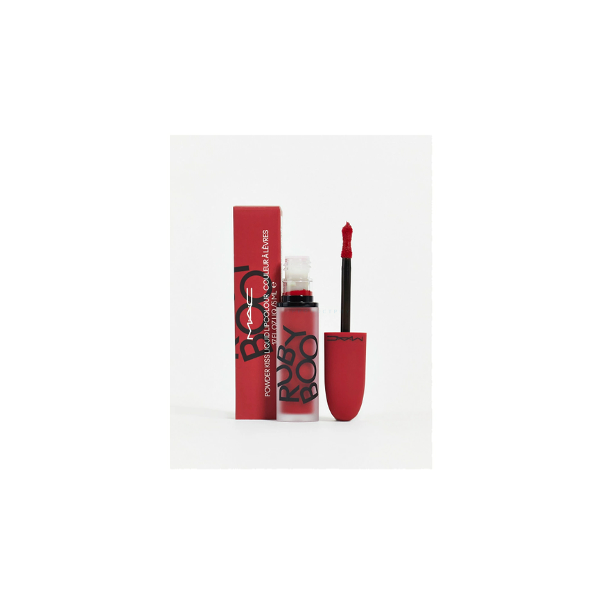 MAC MAC, powder kiss, matte, liquid lipstick, ruby boo red, 5 ml for women – 2