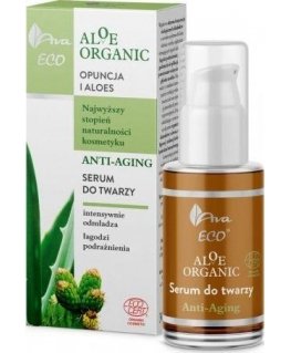 AVA Laboratorium ALOE ORGANIC Senėjimą stabdantis veido serumas 30ml