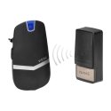 Orno LAXAN AC battery-free wireless doorbell, black Orno LAXAN AC battery-free wireless doorbell, black