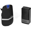 Orno LAXAN AC battery-free wireless doorbell, black Orno LAXAN AC battery-free wireless doorbell, black