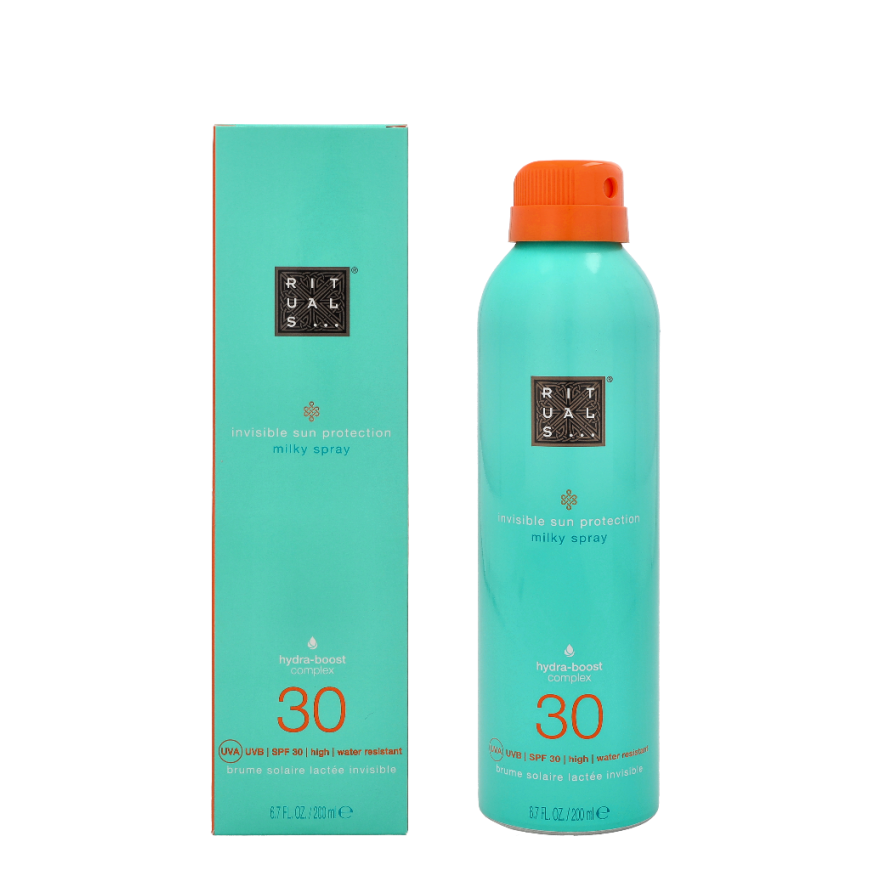 Rituals Tje Rirual Karma Apsauga nuo saulės Milky Purškiklis SPF 30 purškiamas apsauginis pienelis nuo saulės, 200 ml