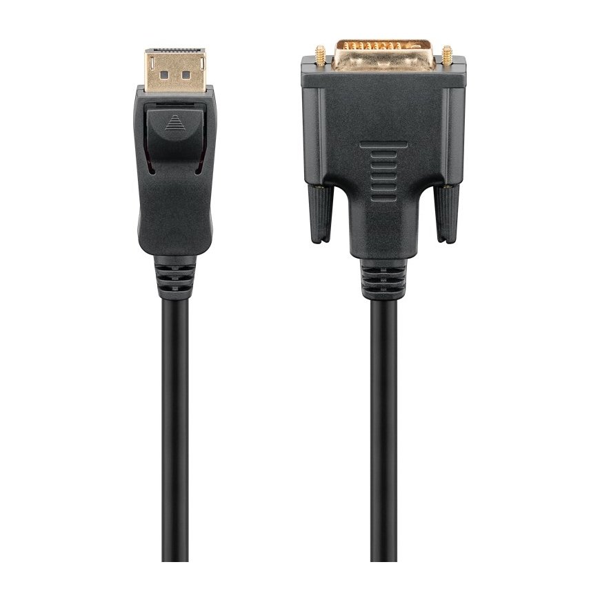 Goobay 51960 vaizdo kabelio adapteris 1 m DisplayPort DVI-D Juoda