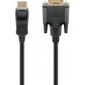 Goobay 51960 vaizdo kabelio adapteris 1 m DisplayPort DVI-D Juoda