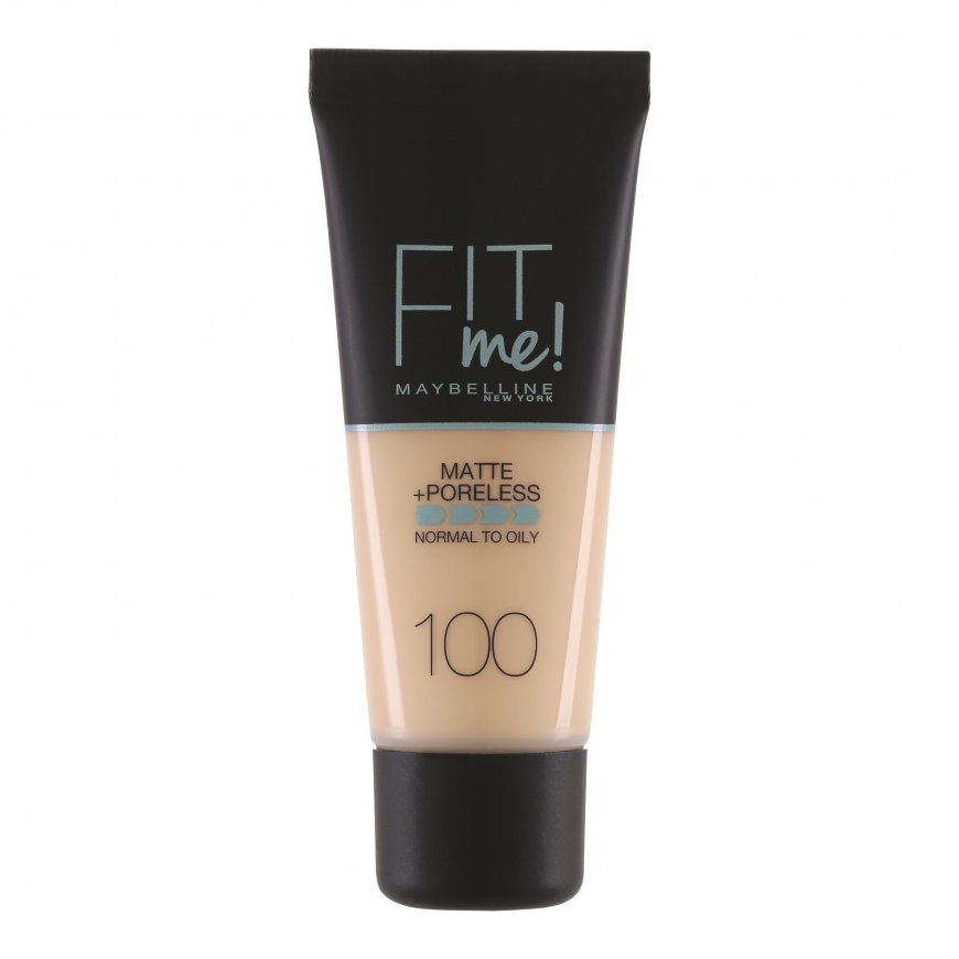 Maybelline Fit Me Matte & Poreless 100 Warm Ivory Vamzdelis Skystis 30 ml – 4