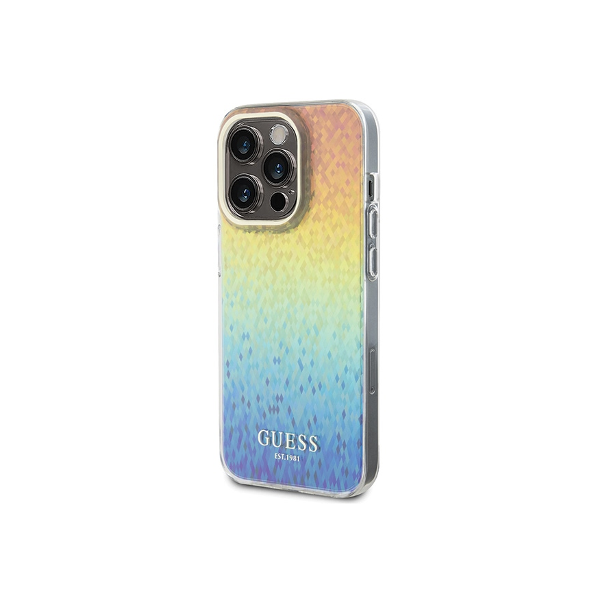 Original Front Panel Case GUESS GUHCP14XHDECMI for iPhone 14 Pro Max (IML Faceted Mirror / Disco Rainbow) – 2