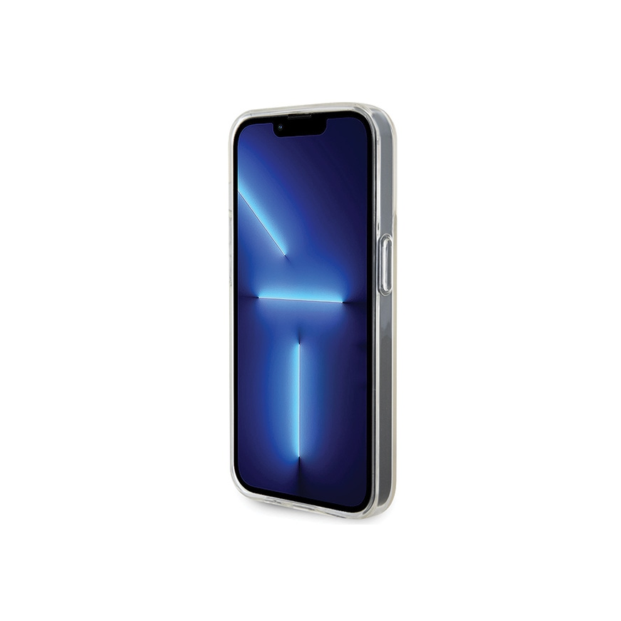 Originalus priekinio skydelio dėklas GUESS GUHCP14XHDECMI, skirtas iPhone 14 Pro Max (IML briaunotas veidrodis / diskoteka vaivo – 5