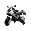 Lean Cars Children's Electric BMW S1000RR Motorcycle, Silver