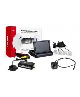 Amio Parkavimo jutiklių rinkinys tft02 4,3 colio su HD-310 kamera 4 sidabriniais jutikliais