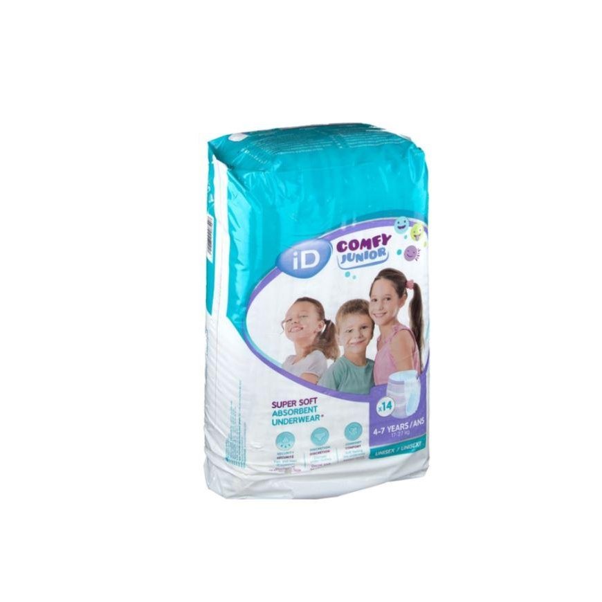Ontex Bvba Sauskelnės-kelnaitės iD Comfy Junior 17-27kg 14vnt – 2
