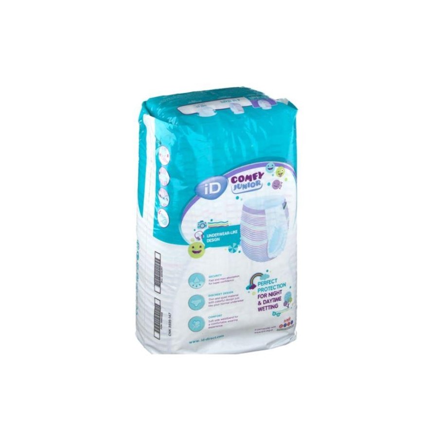 Ontex Bvba Sauskelnės-kelnaitės iD Comfy Junior 17-27kg 14vnt – 4
