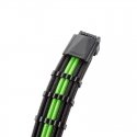 CableMod C-Series PRO ModMesh 12VHPWR Cable Kit for Corsair RM, RMi, RMx (Juodas Label) - juodas/light žalias CableMod C-Series PRO ModMesh 12VHPWR Cable Kit for Corsair RM, RMi, RMx (Juodas Label) - juodas/light žalias