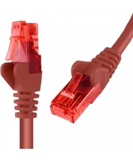 Spacetronik Cable RJ45 CAT 6 U/UTP AWG24 red 20m