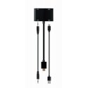 Gembird A-HDMIM-HDMIFVGAF-01 sąsajos plokštė / adapteris HDMI, VGA Gembird A-HDMIM-HDMIFVGAF-01 sąsajos plokštė / adapteris HDMI, VGA